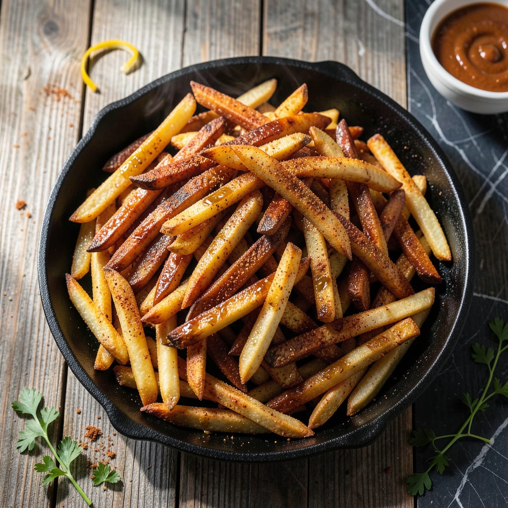 Comprehensive BBQ French Fries Recipe: Oven Baked With Smoky Paprika Dust visual reference