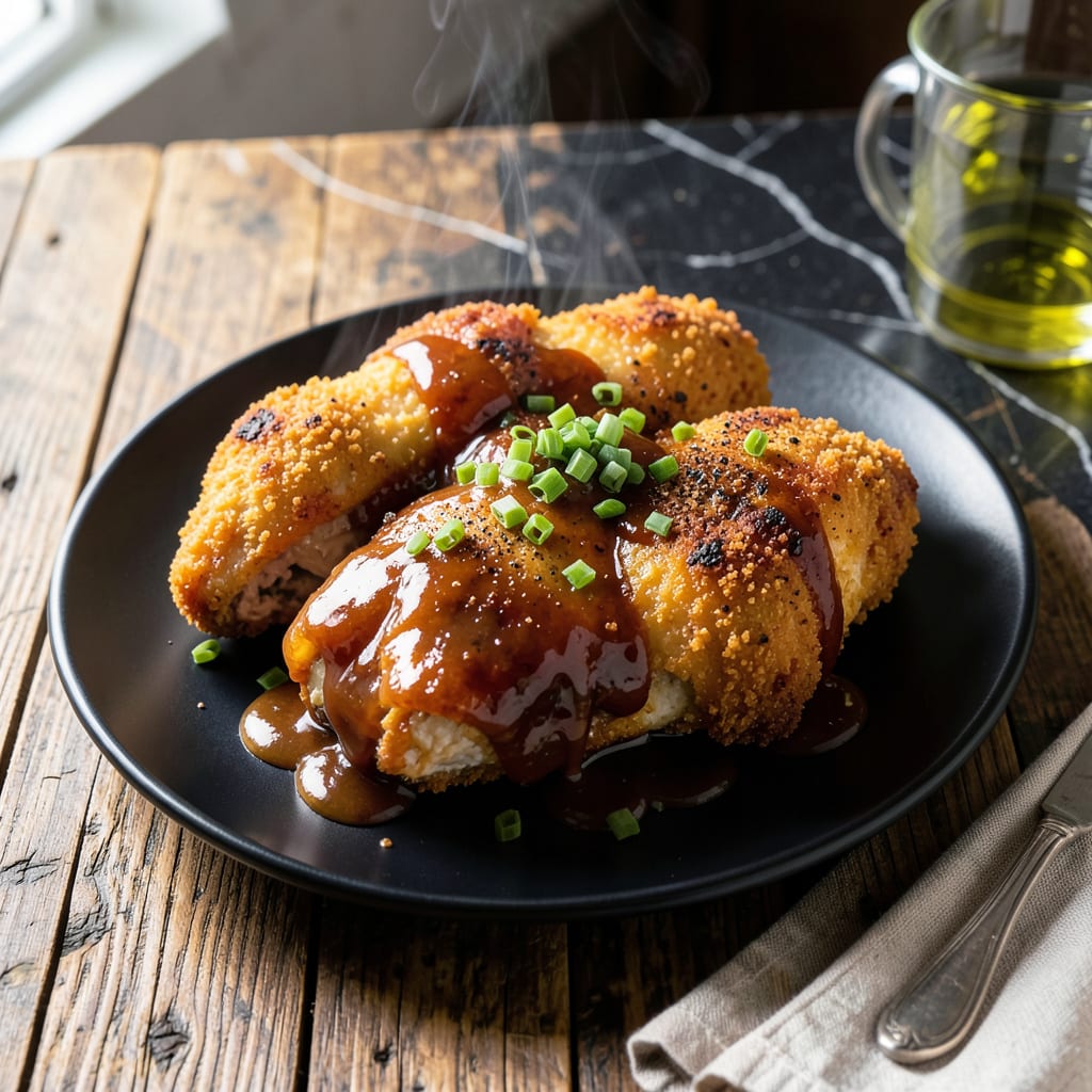 BBQ Fried Chicken Recipe: Double Crusted Crunch With Smoky Depth example with annotations