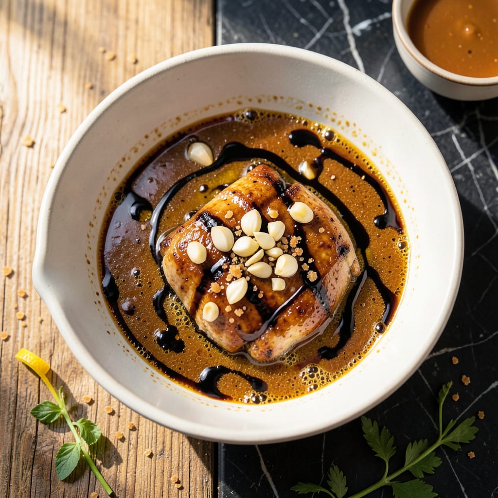 BBQ Grilled Chicken Marinade Recipe: Smoky Sweetness With Garlic Depth example with annotations