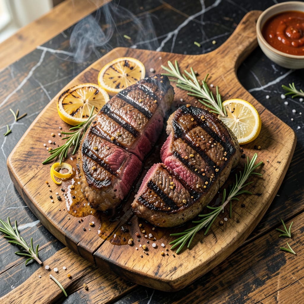 bbq grilled steak recipe example with annotations