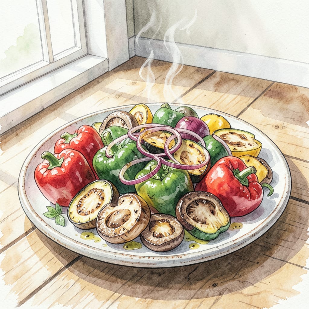 BBQ Grilled Vegetables Recipe: Smoky Summer Flavor example with annotations