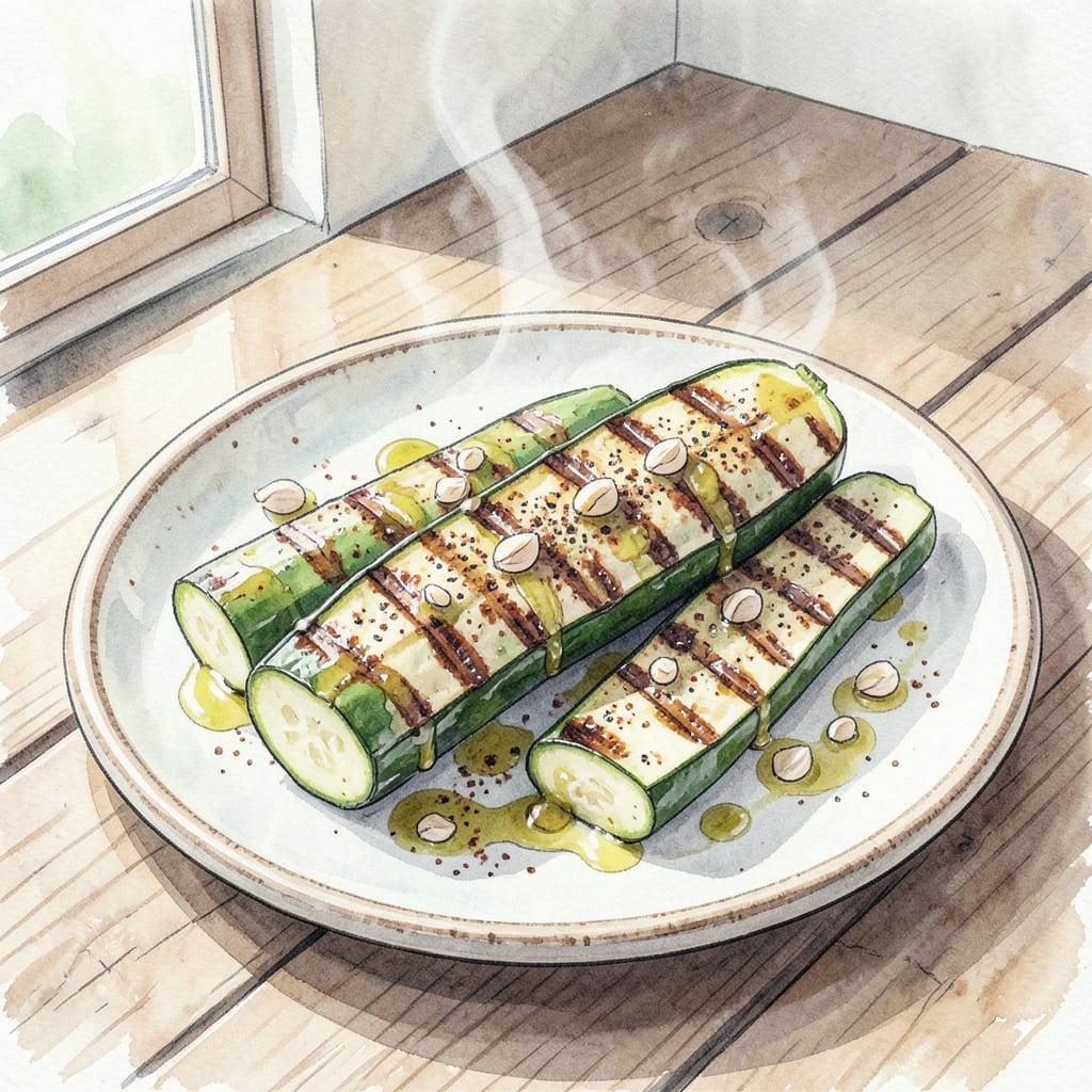 BBQ Grilled Zucchini Recipe: Smoky Summer Side Dish example with annotations
