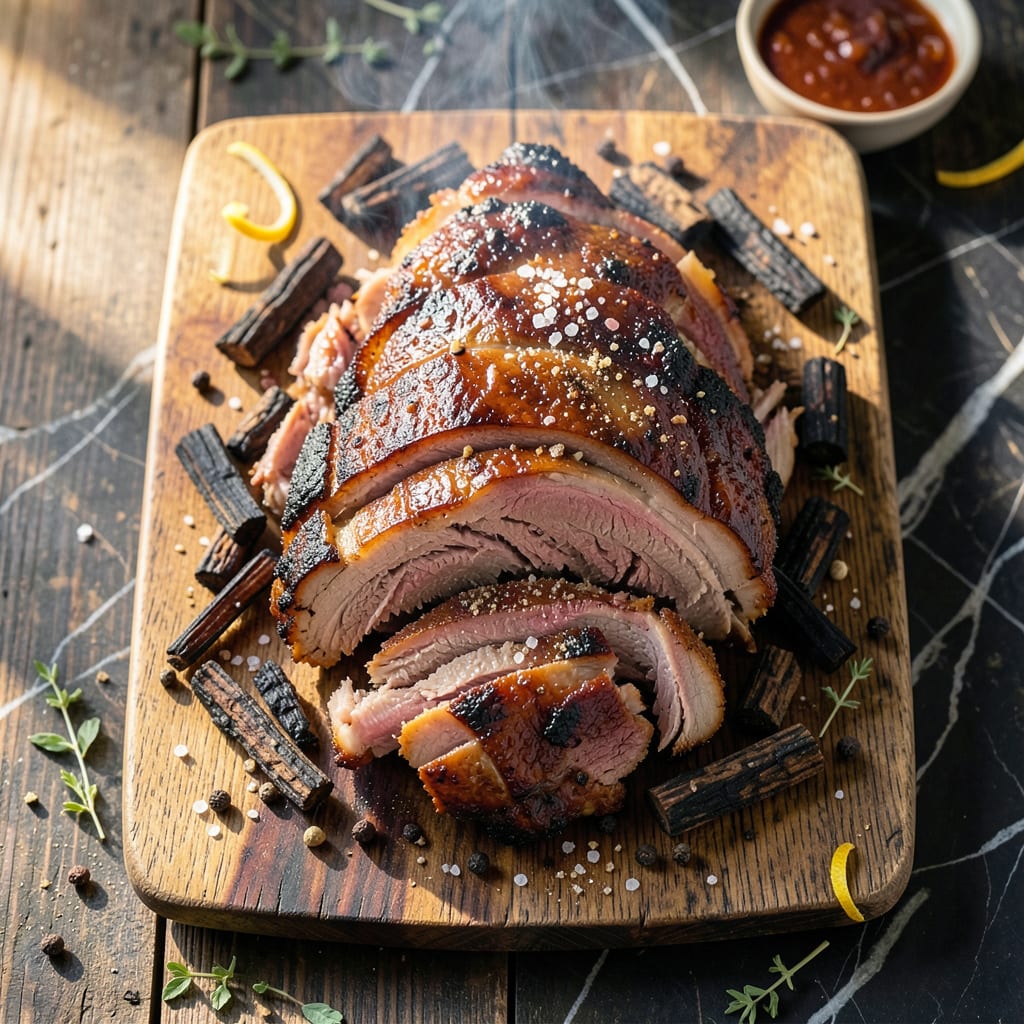 Visual representation of bbq hog roast recipe