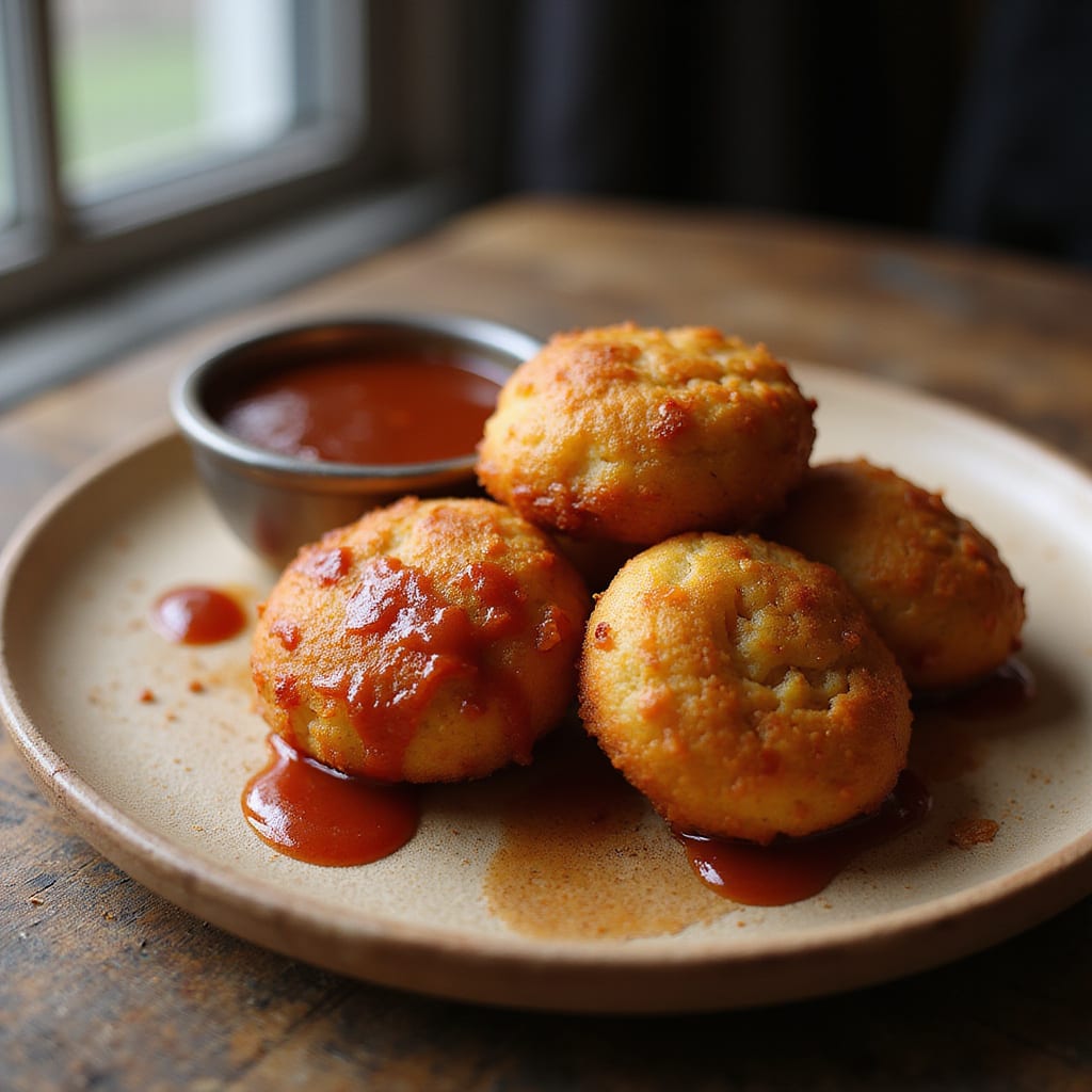 BBQ Hush Puppies Recipe: Crispy Fried Delight in Every Bite illustration with key details