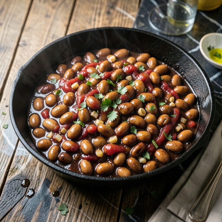 BBQ Kidney Beans Recipe: Smoky Molasses Infused Side Dish illustration with key details