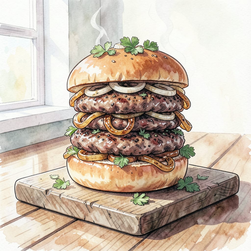 Visual representation of BBQ Lamb Burgers Recipe: Juicy Middle Eastern Style Patties
