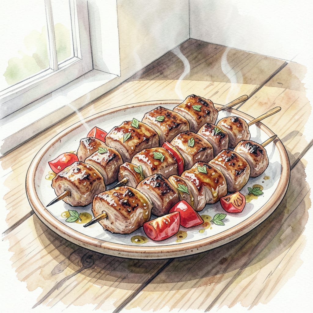 Visual representation of BBQ Lamb Kebabs Recipe: Tender and Flavorful Grilled Skewers