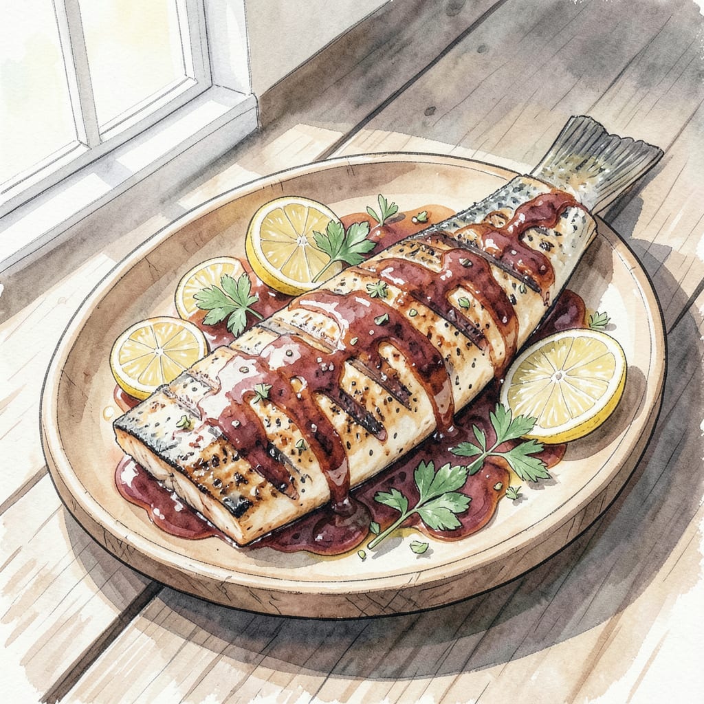 BBQ Mahi Mahi Grill Recipe: Flaky Fish with Smoky BBQ Flavor example with annotations