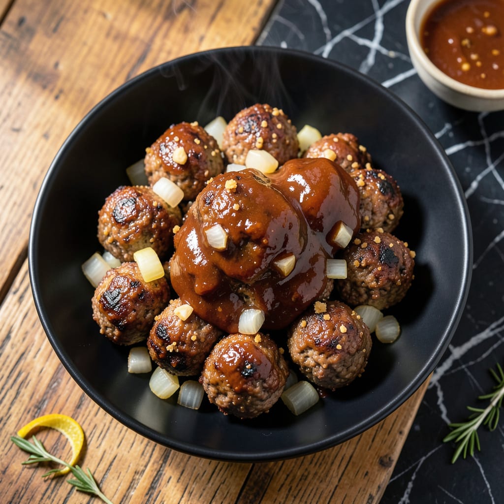 bbq meatball recipe detailed visual guide