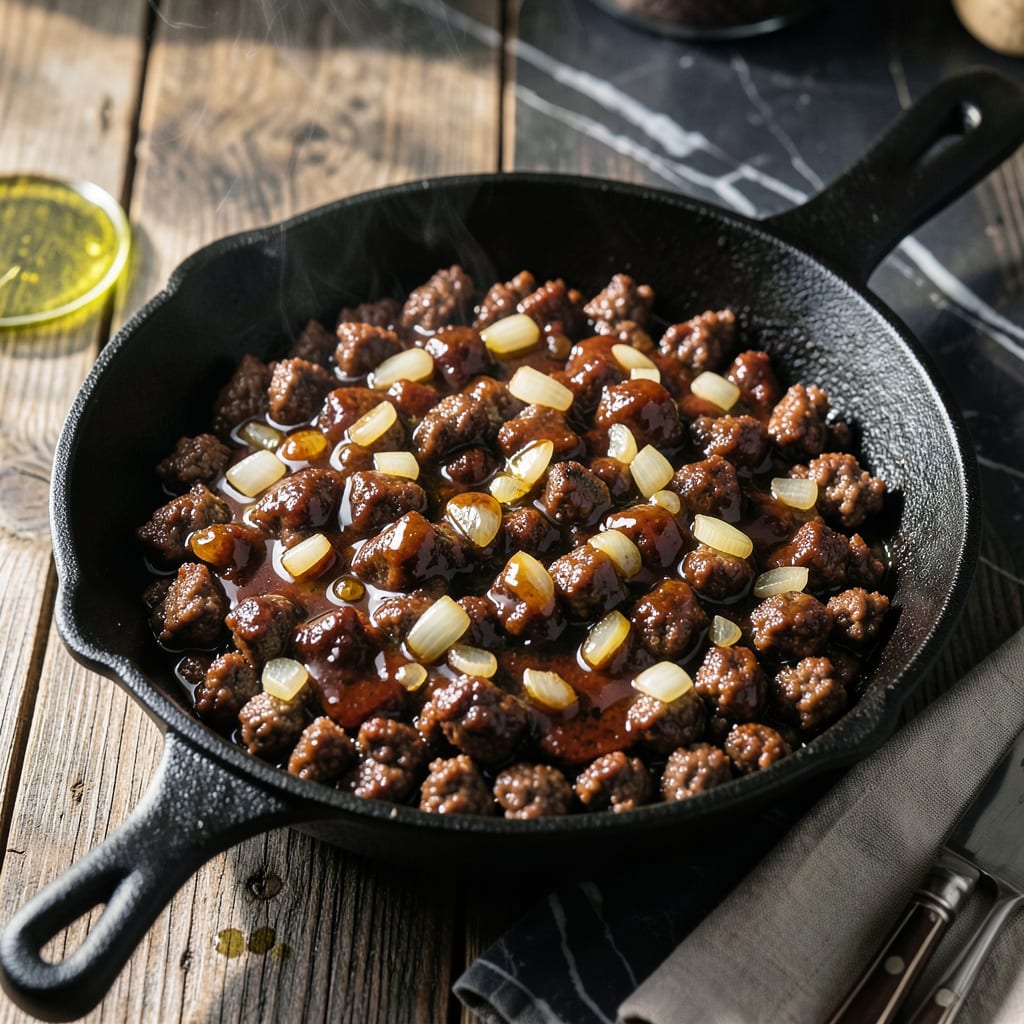 Comprehensive bbq minced beef recipe visual reference