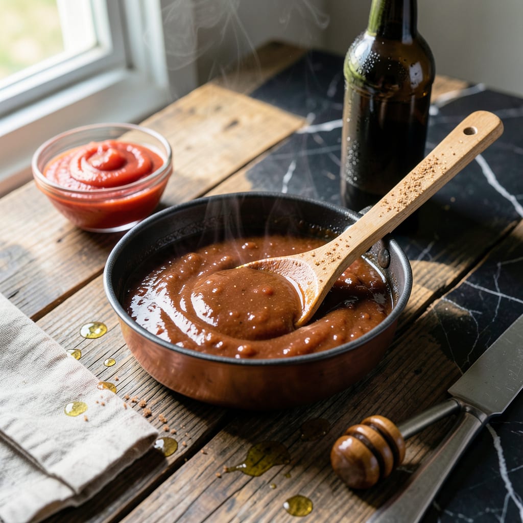 Complete BBQ Mopping Sauce Recipe: Thin Vinegar Free Glaze for Low and Slow Smoking overview image