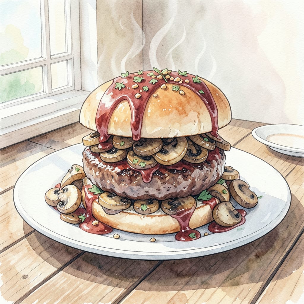 BBQ Mushroom Burgers Recipe: Umami Rich Flavor Boosters example with annotations