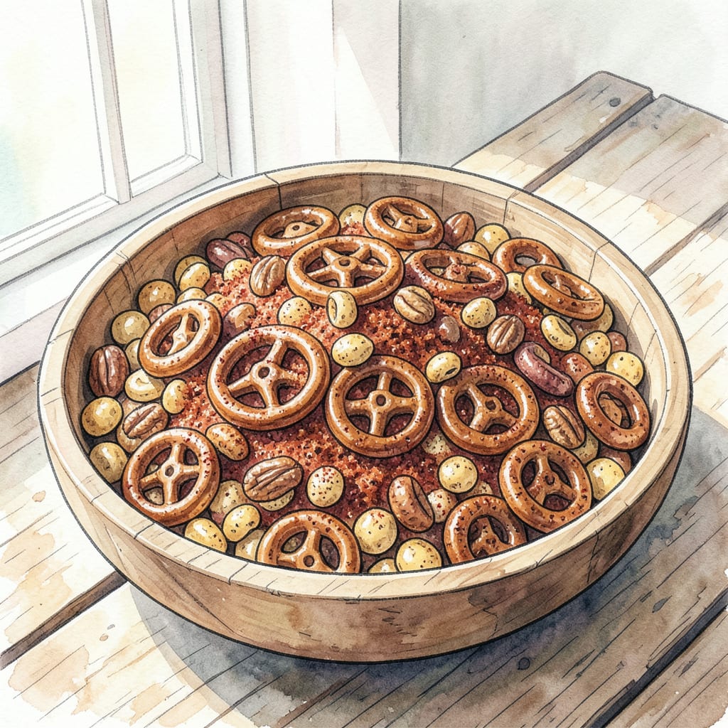 Visual representation of BBQ Party Mix Recipe: Spicy Snack Blend for Gatherings
