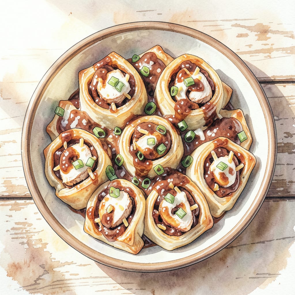 Complete BBQ Pinwheels Recipe: Flavorful Party Appetizer overview image