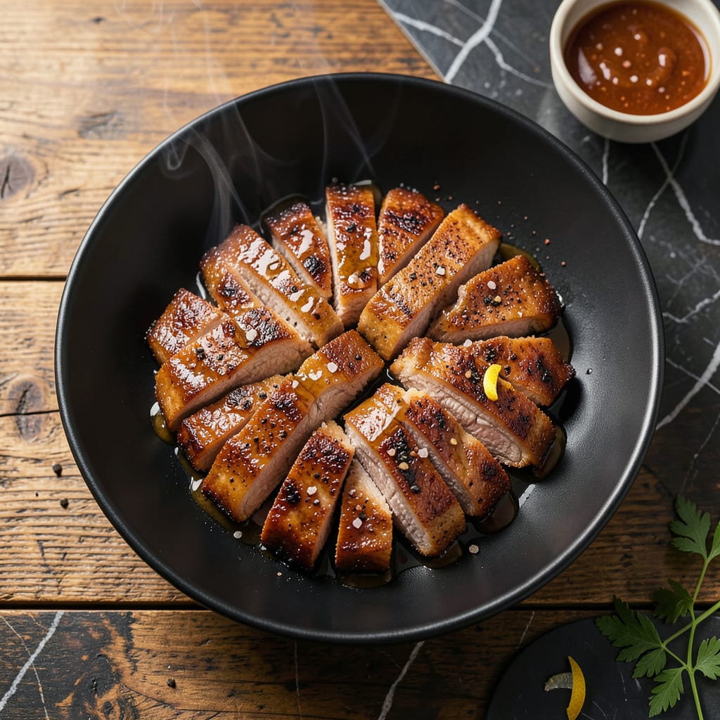 Complete BBQ Pork Belly Slices Recipe: Sticky Glaze With Caramelized Edges overview image
