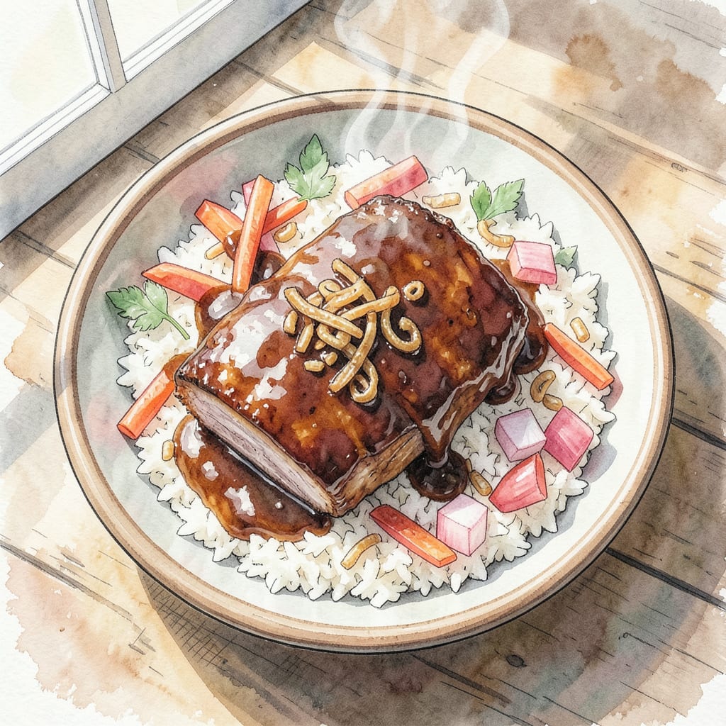 bbq pork bowl recipe detailed visual guide