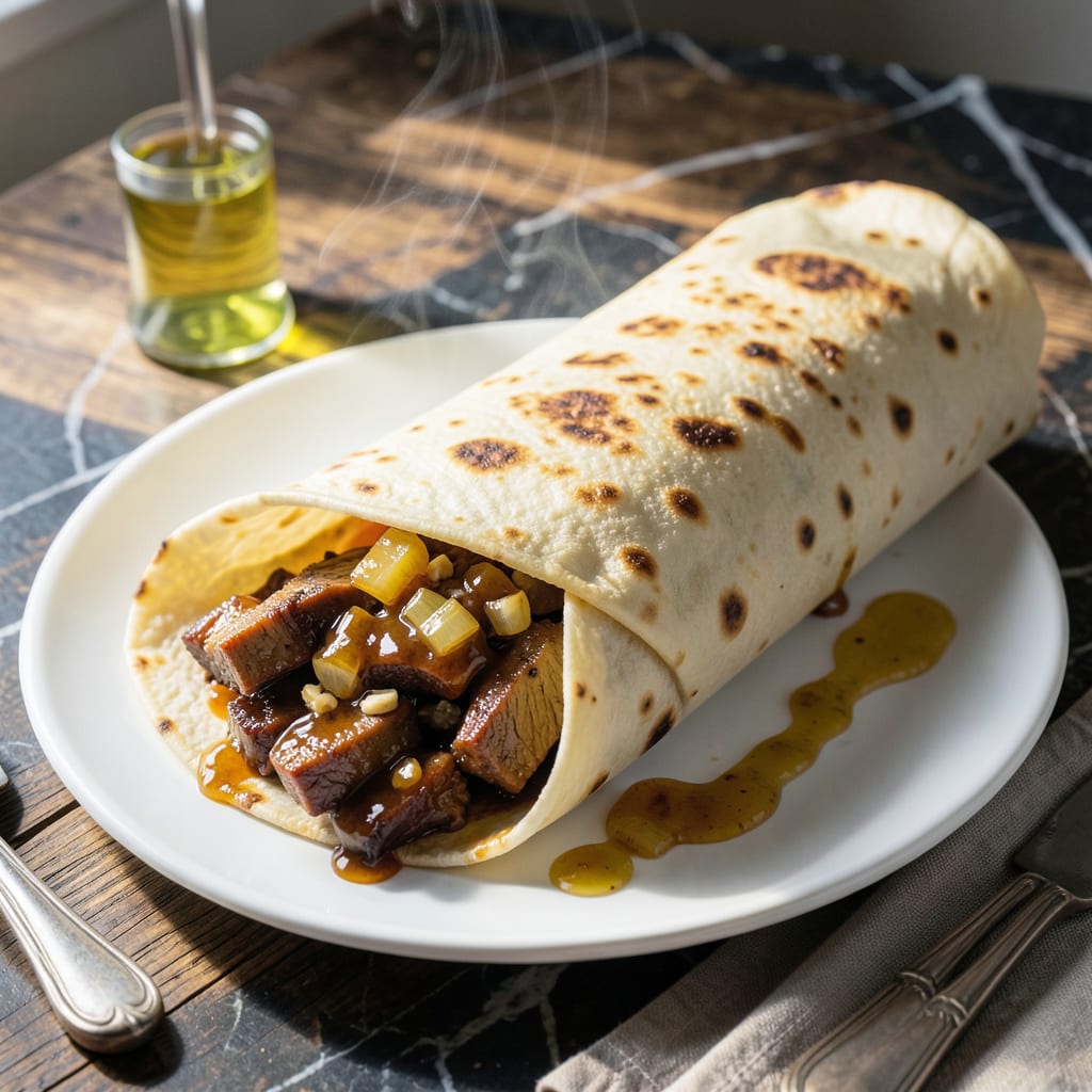 BBQ Pork Burrito Recipe: Smoky Tenderness Wrapped in a Tortilla detailed visual guide