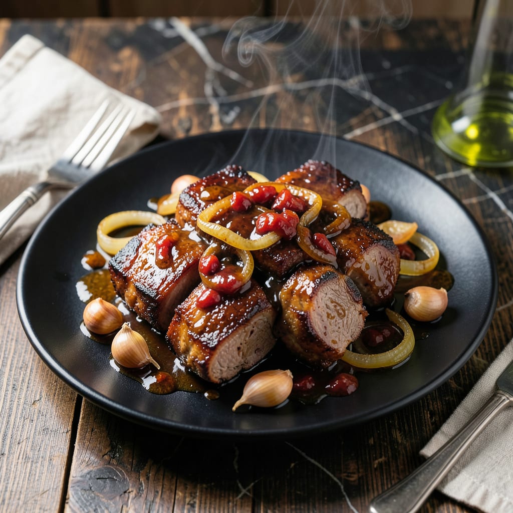 Complete BBQ Pork Cheeks Recipe: Vinegar Braised Pull Apart Tenderness overview image