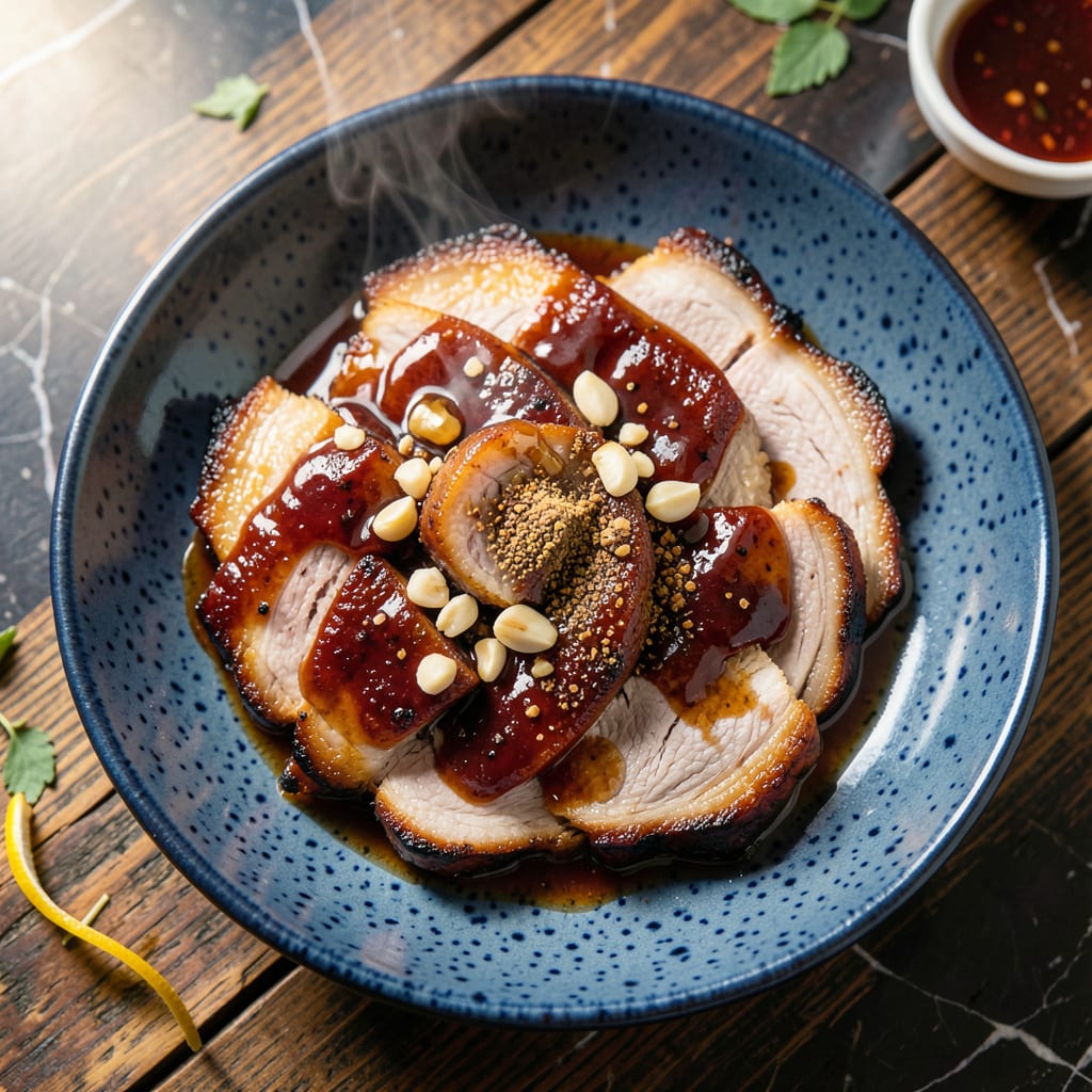 Visual representation of BBQ Pork Chinese Style Recipe: Sticky Glaze With Five Spice Depth