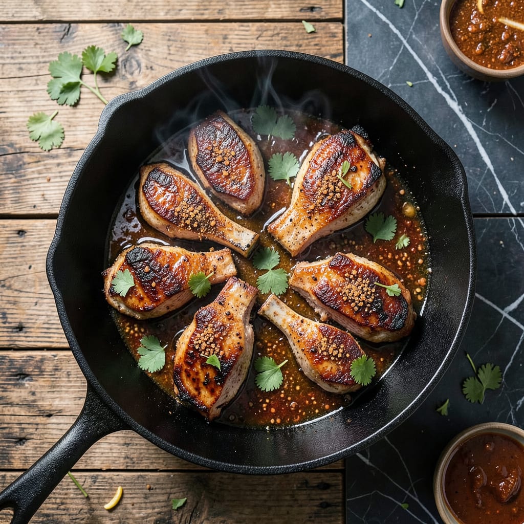 Visual representation of BBQ Pork Chops in The Oven Recipe: Smoky Sweet Crust Without the Grill