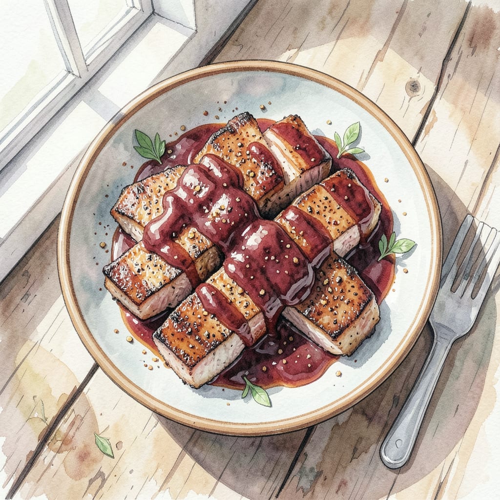 Visual representation of BBQ Pork Chops Recipe Air Fryer: Crispy Outside, Juicy Within