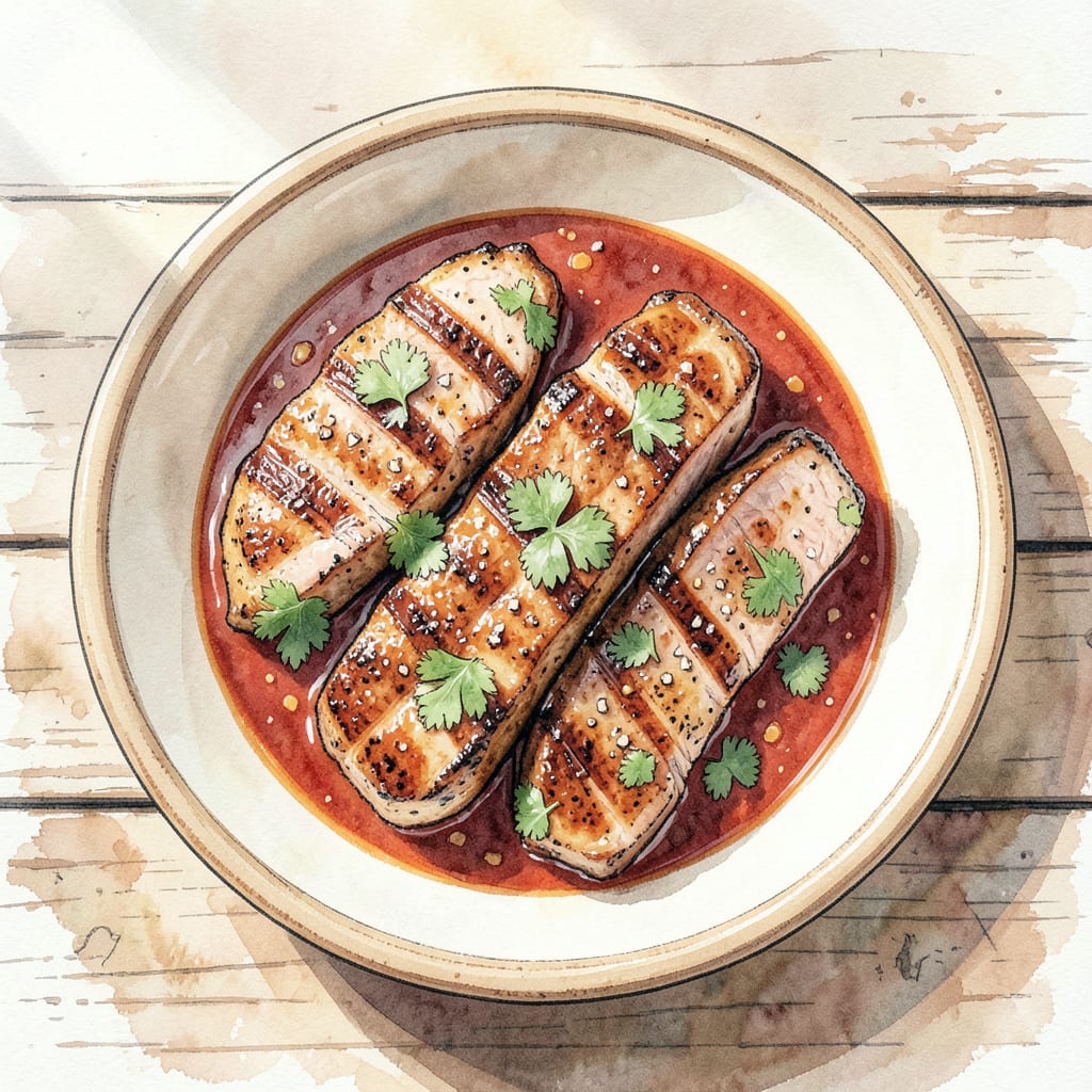 Visual representation of BBQ Pork Chops Recipe Grill: Smoky, Charred Perfection Every Time