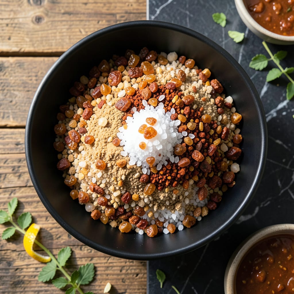 BBQ Pork Dry Rub Recipe: Smoky Spice Blend for Tender Meats example with annotations