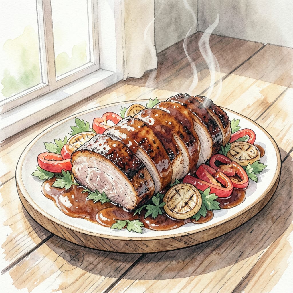 Visual representation of BBQ Pork Loin Recipe Grill: Tender & Juicy Perfection