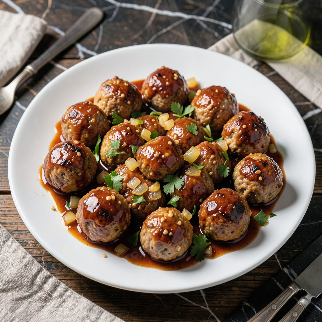 BBQ Pork Meatballs Recipe: Smoky Sweet Bites for Crowd Pleasing Appetizers detailed visual guide