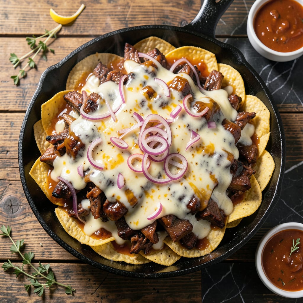 Complete BBQ Pork Nachos Recipe: Smoky Layers of Cheesy Crunch overview image