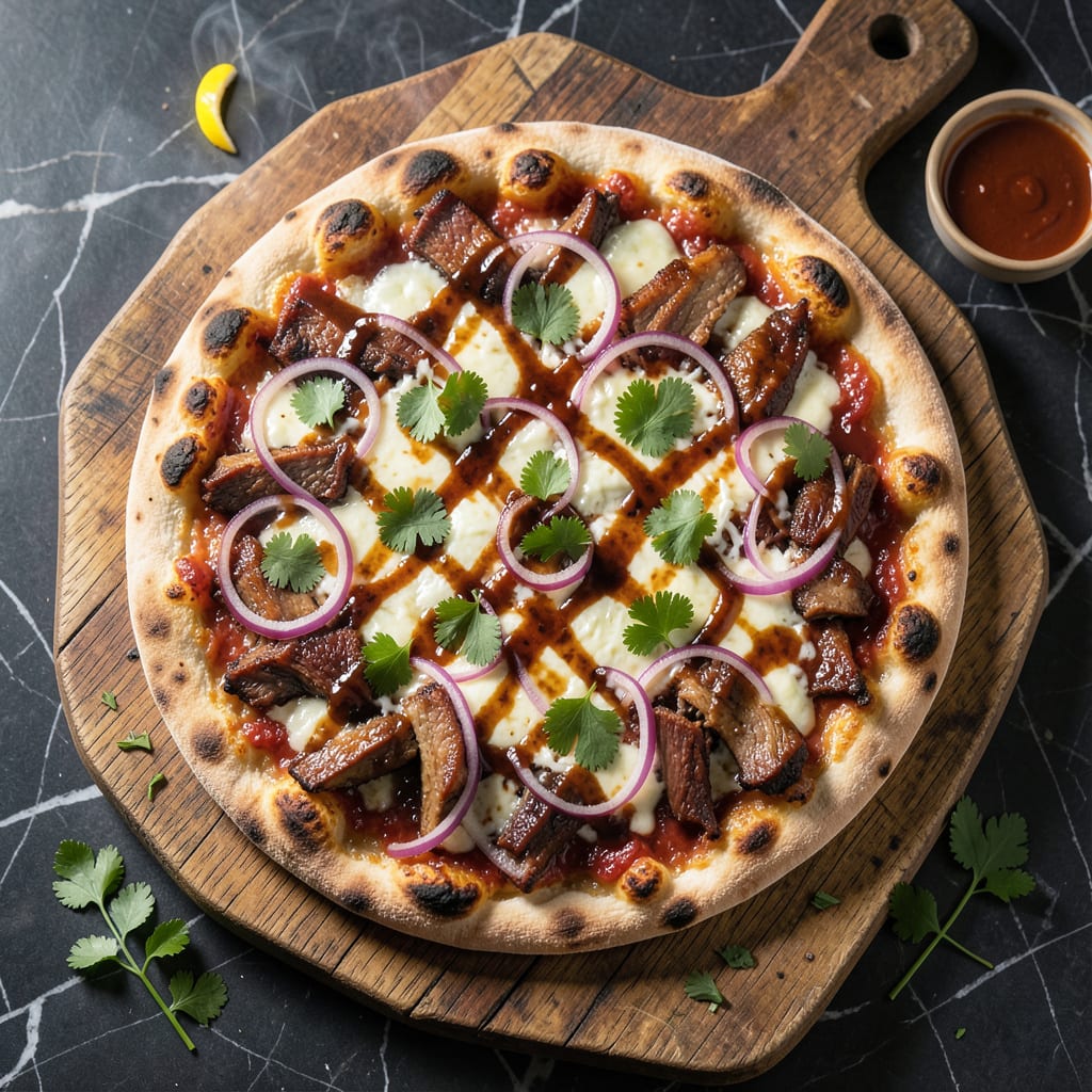 Visual representation of BBQ Pork Pizza Recipe: Smoky Sweet Crust and Savory Toppings
