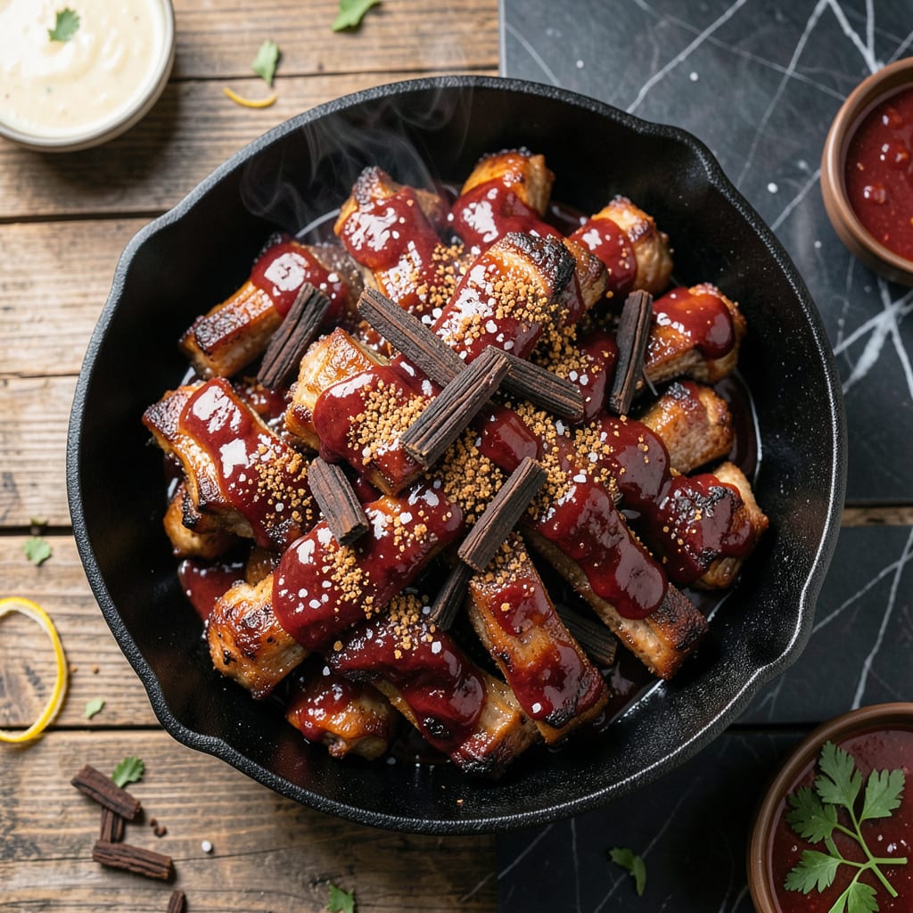 BBQ Pork Rib Tips Recipe: Smoky Sweet Bites With Caramelized Edges example with annotations