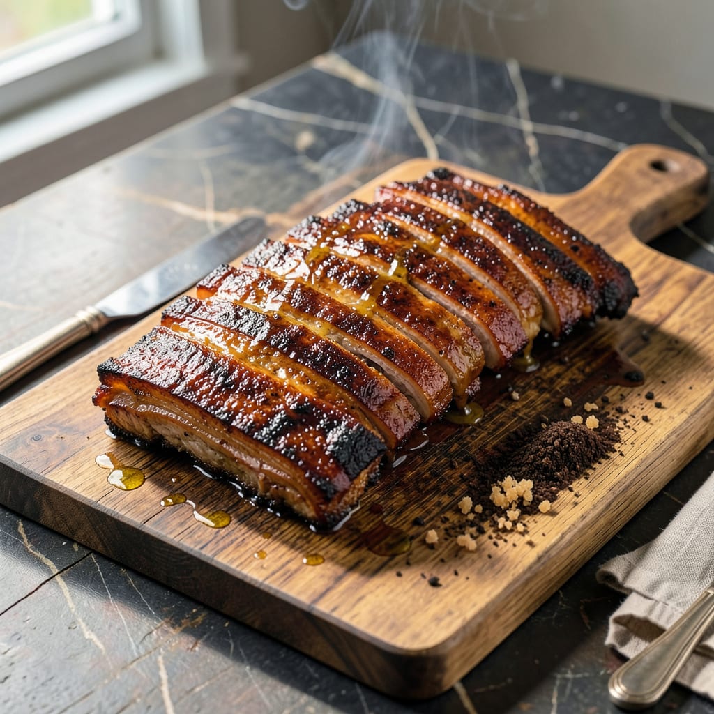 BBQ Pork Ribs Recipe Smoker: Slow Smoked Fall Off The Bone Goodness example with annotations