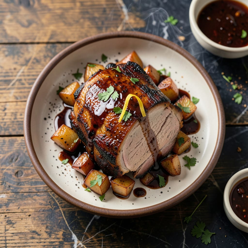 Comprehensive BBQ Pork Roast Recipe: Apple Cider Vinegar Tang With Crackling Bark visual reference