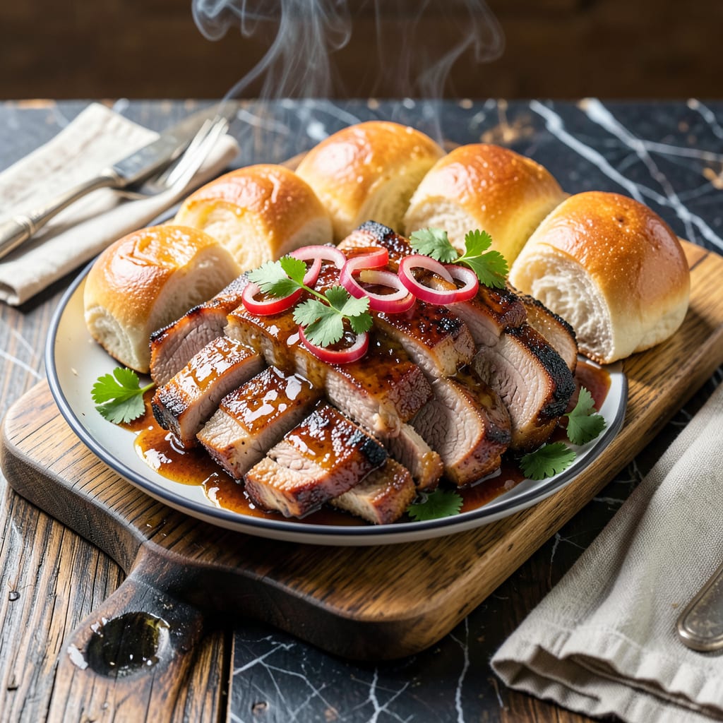 BBQ Pork Slices Recipe: Smoky Glazed Tender Cuts illustration with key details