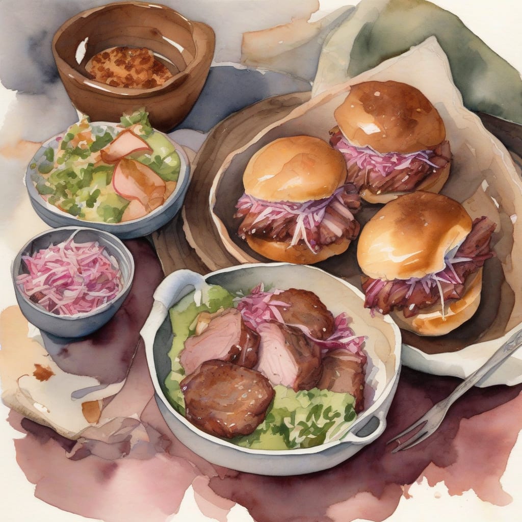BBQ Pork Sliders Recipe: Tender Pulled Pork in 30 Minutes example with annotations
