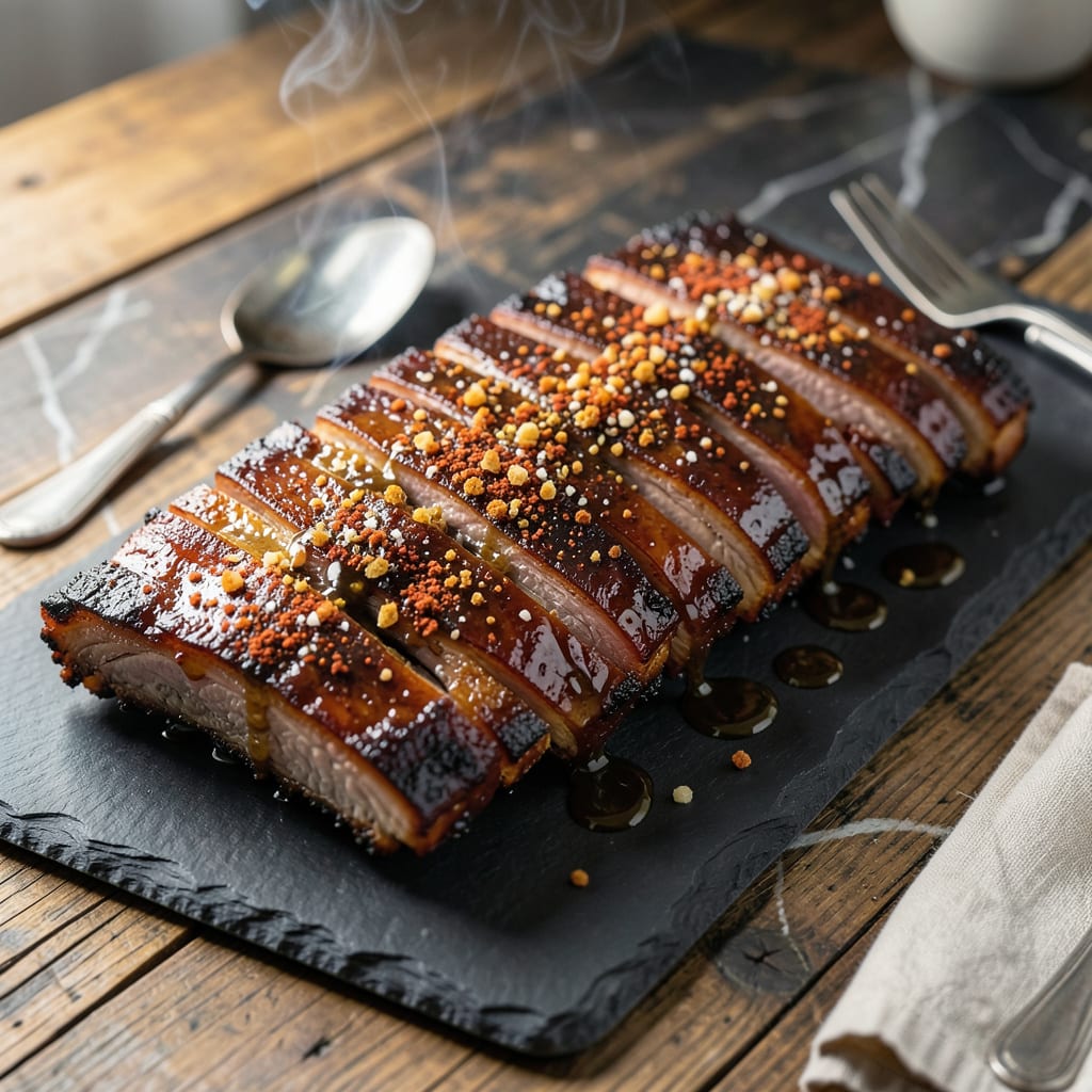 Visual representation of BBQ Pork Spare Ribs Recipe: Smoky Backyard Crowd Pleaser