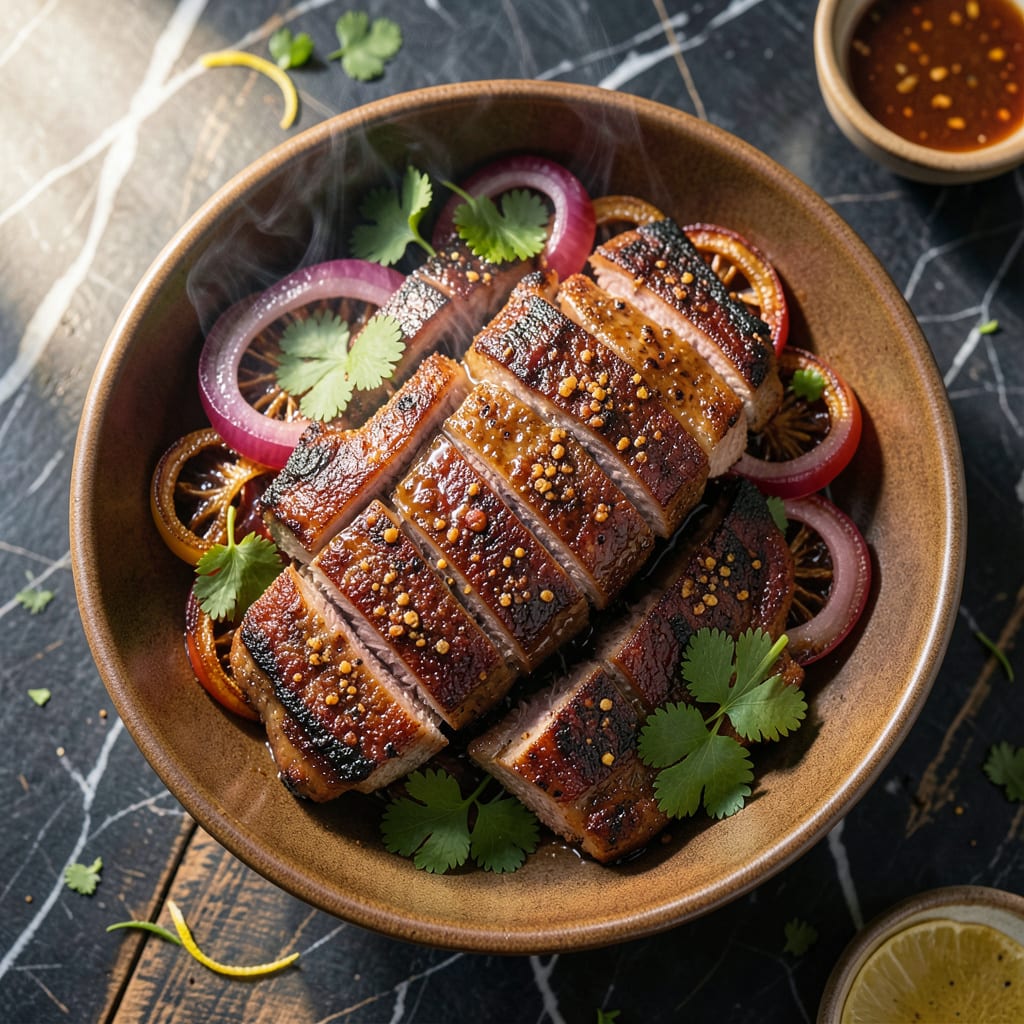 BBQ Pork Steak Recipe: Smoky Grill Mastered Flavor illustration with key details