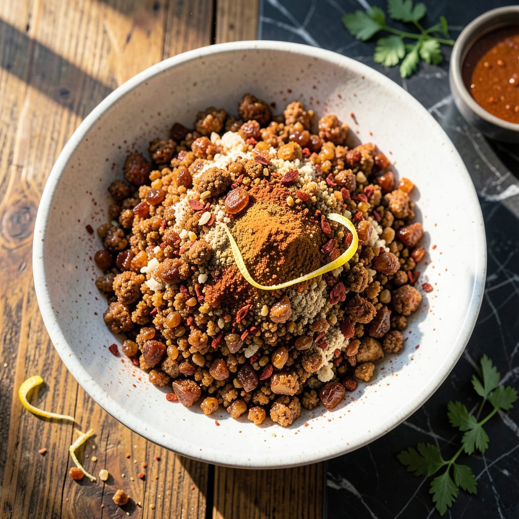 Visual representation of BBQ Pork Tenderloin Rub Recipe: Smoky Sweet Spice Blend for Grilling