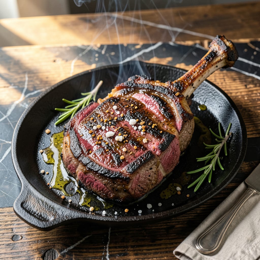 Complete bbq porterhouse steak recipe overview image