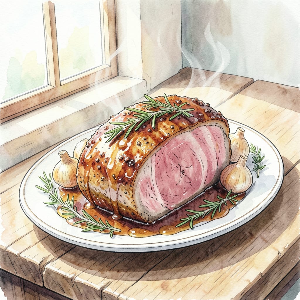 Visual representation of BBQ Prime Rib Recipe Oven: Fall Off The Bone Tender Roast