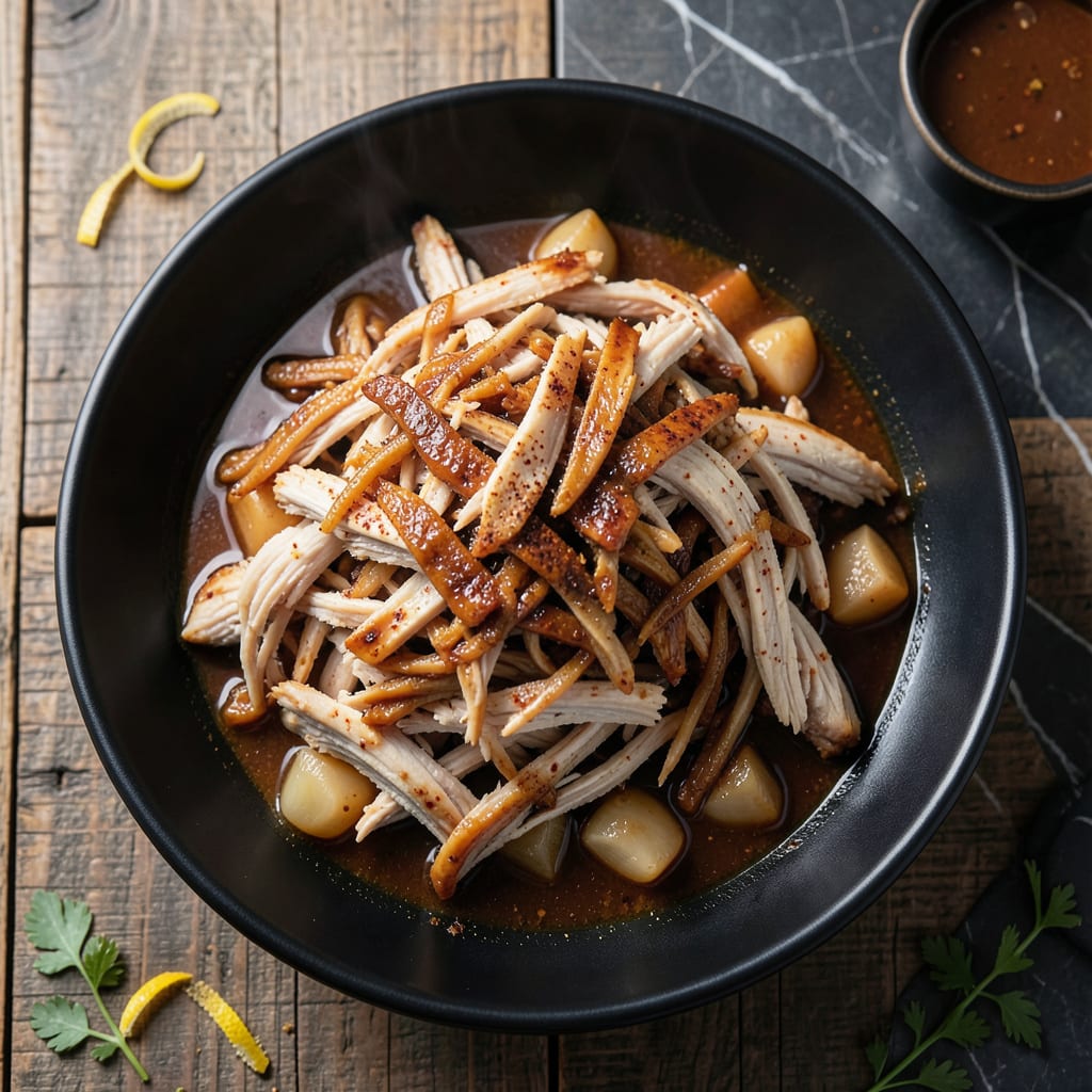 BBQ Pulled Chicken Instant Pot Recipe: Hands Off Smoky Sweetness example with annotations