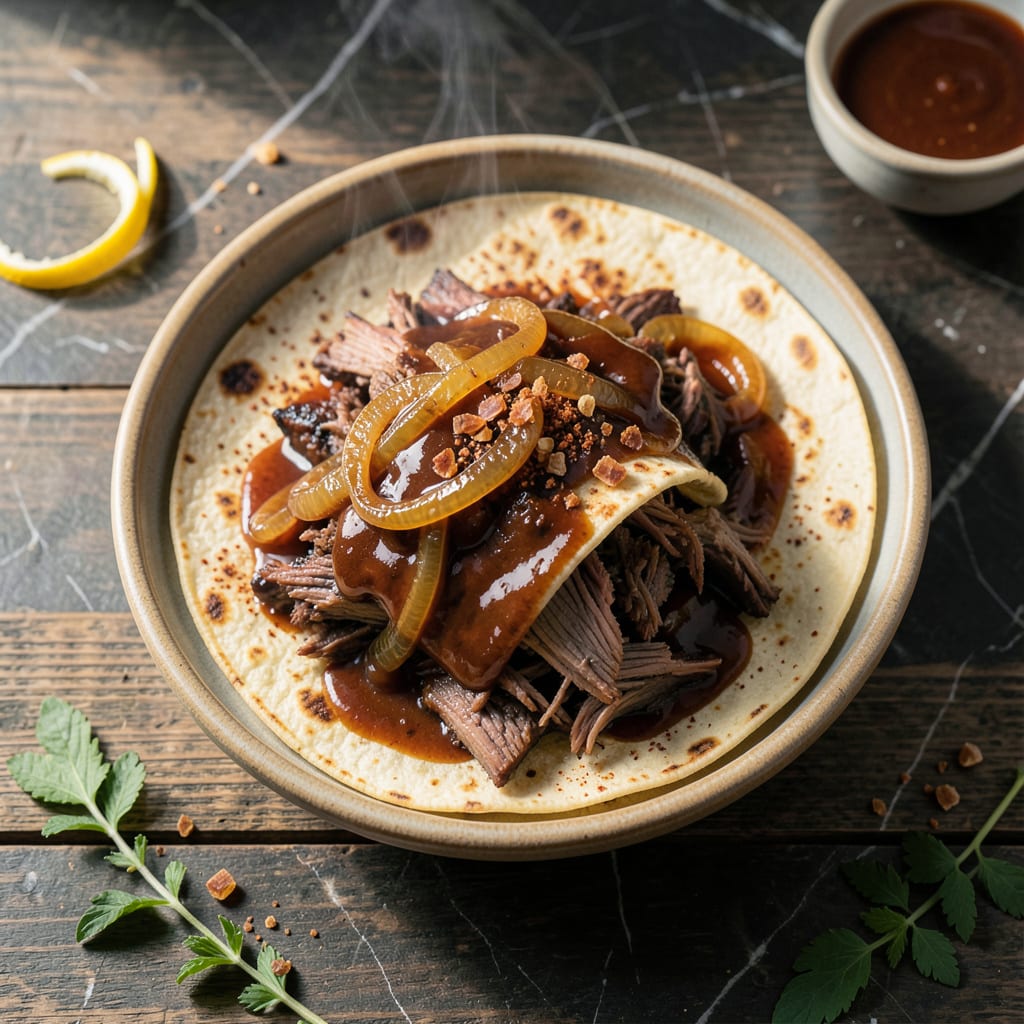 BBQ Pulled Pork Burrito Recipe: Smoky Meat Wrapped in Warm Tortillas detailed visual guide