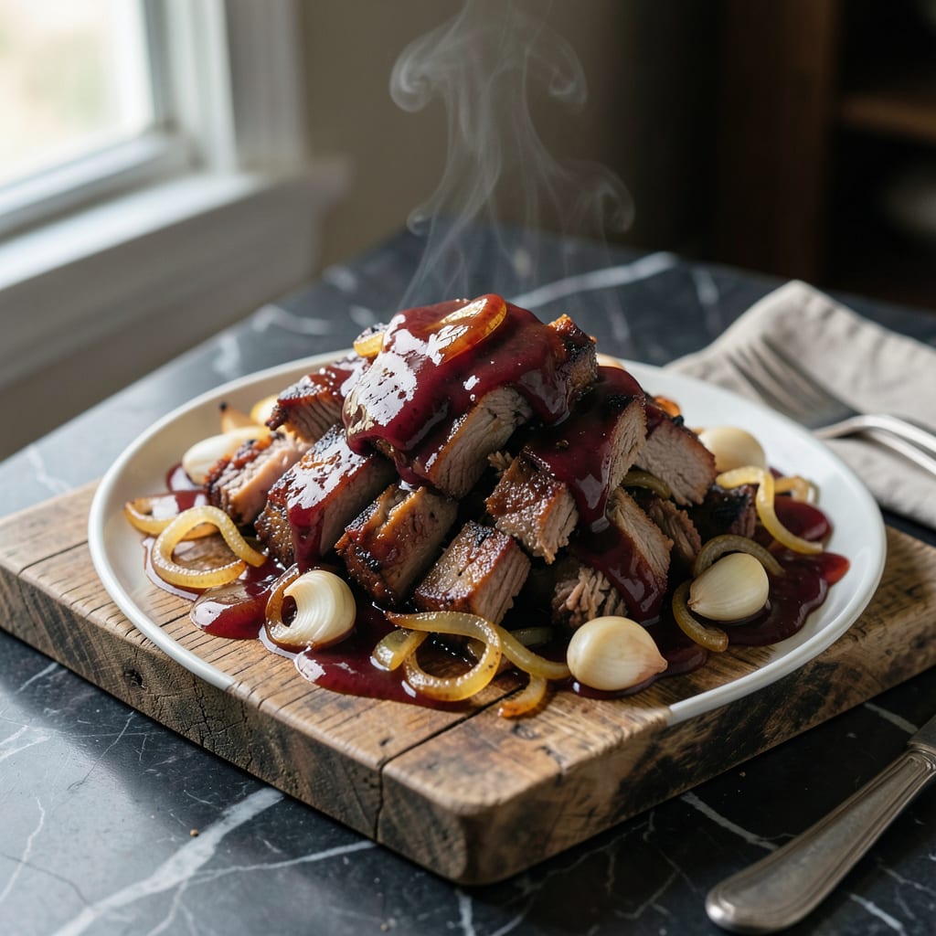 BBQ Pulled Pork Recipe With Coke: Soda Braised Tender Shreds illustration with key details