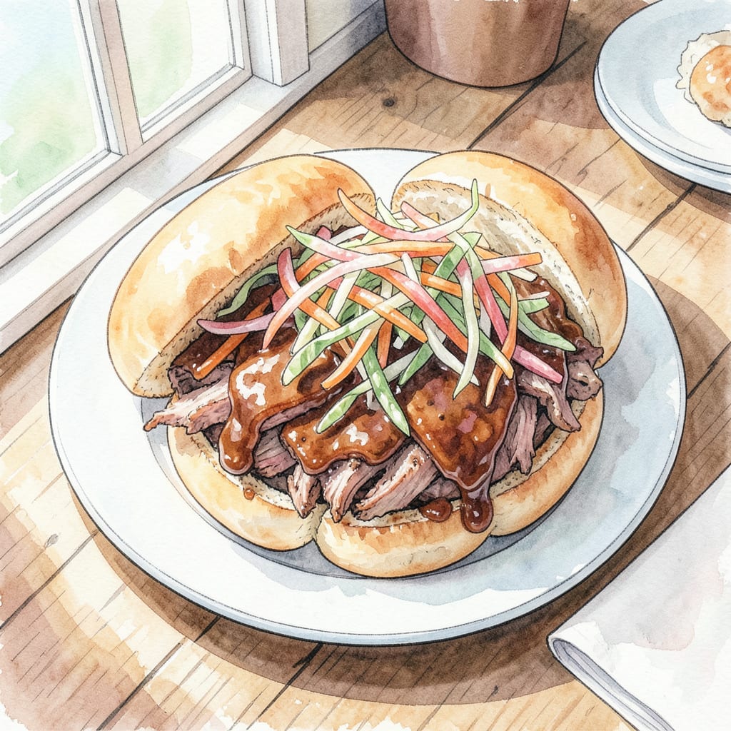 Visual representation of BBQ Pulled Pork Sliders Recipe: Tender, Juicy, and Ready in 30 Minutes