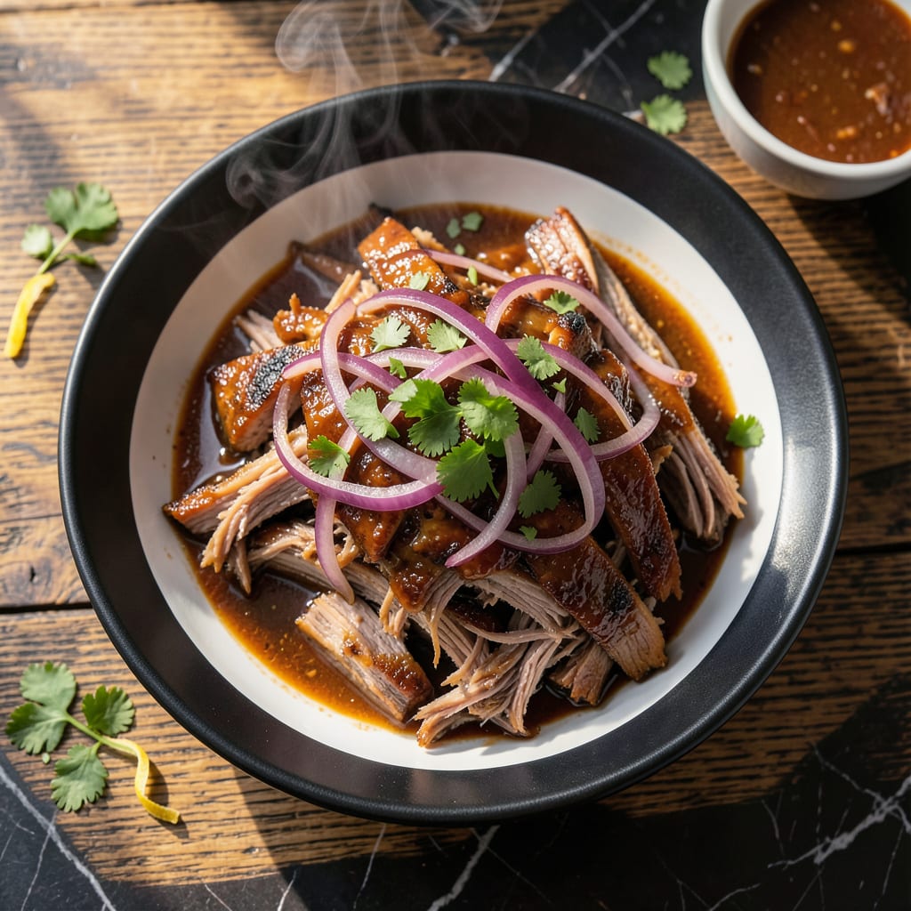 BBQ Pulled Pork Tenderloin Crock Pot Recipe: Effortless Smoky Flavor for Sandwiches illustration with key details