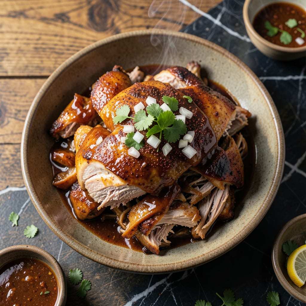 BBQ Pulled Turkey Recipe: Smoky Shredded Goodness in Hours example with annotations