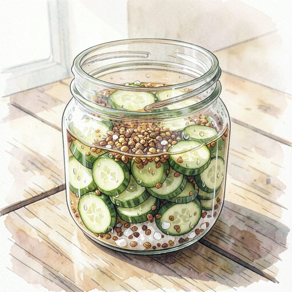 BBQ Quick Pickles Recipe: Tangy, Crunchy, and Addictive example with annotations