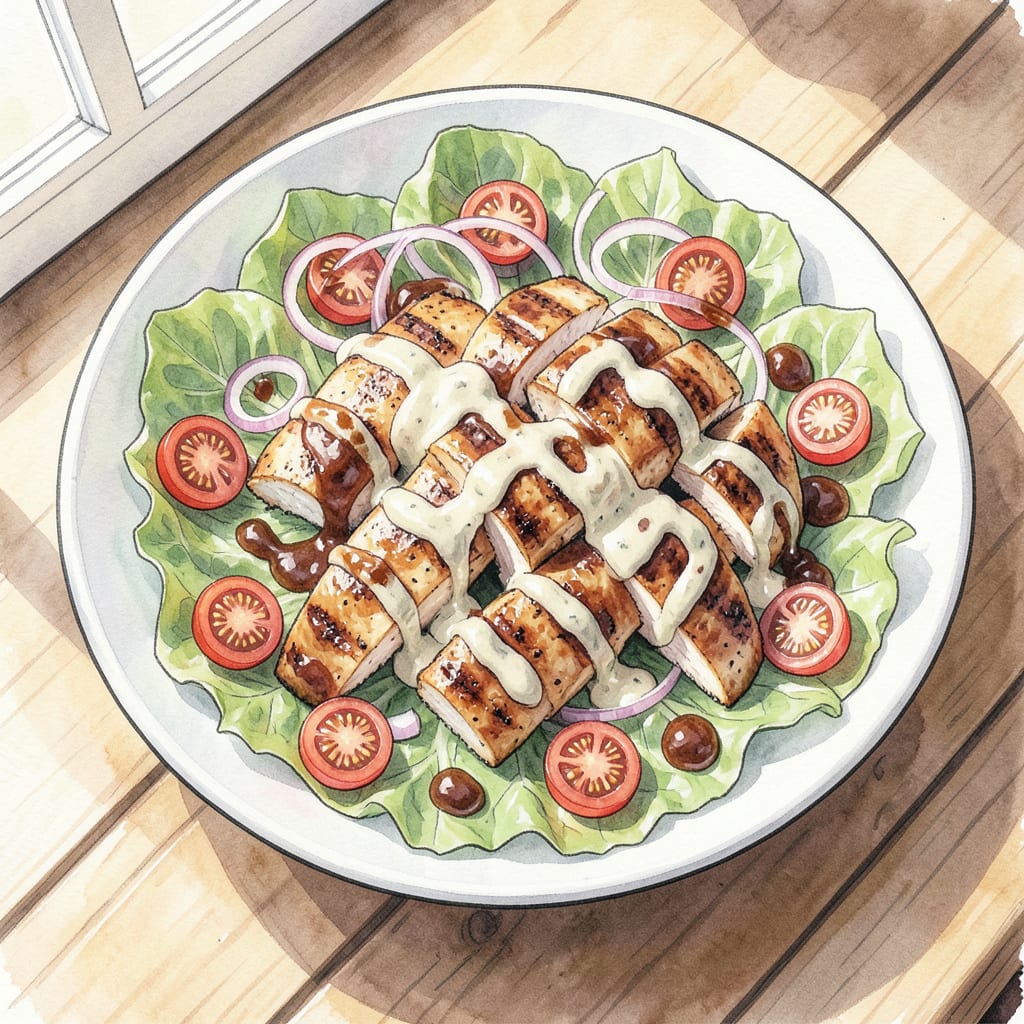 Complete BBQ Ranch Salad Recipe: Crunchy, Creamy Summer Delight overview image