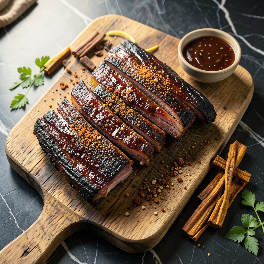BBQ Recipe Ideas: Smoky Grill Kissed Flavors for Your Next Cookout illustration with key details